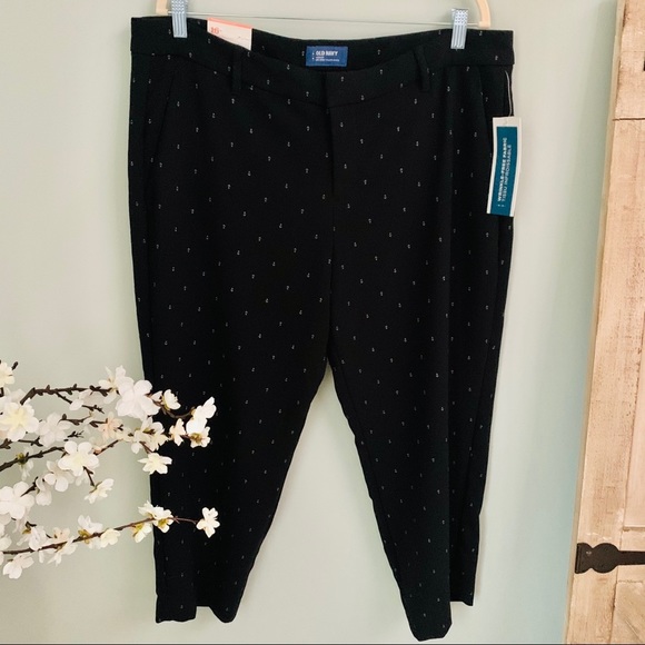 Old Navy Harper Anchor Print Pant NWT Size 16 - Picture 2 of 5
